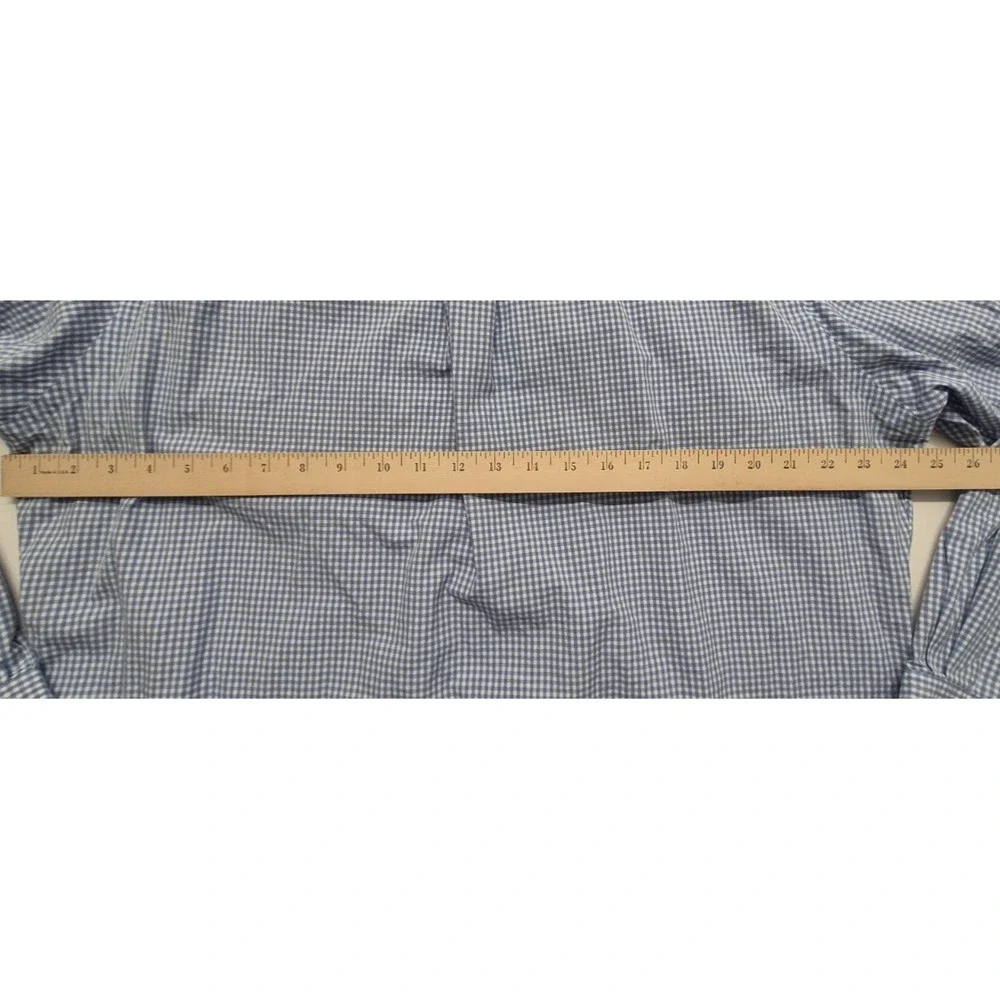Ralph Lauren men's blue check classic fit long sleeve‎ dress shirt 16.5 (34/35)
